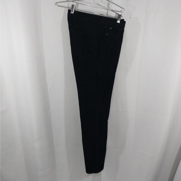 ANN TAYLOR LOFT! RICH BLACK FINE WALE CORDUROY STRETCH SKINNY PANTS SLACKS!SZ 10 - Picture 6 of 11